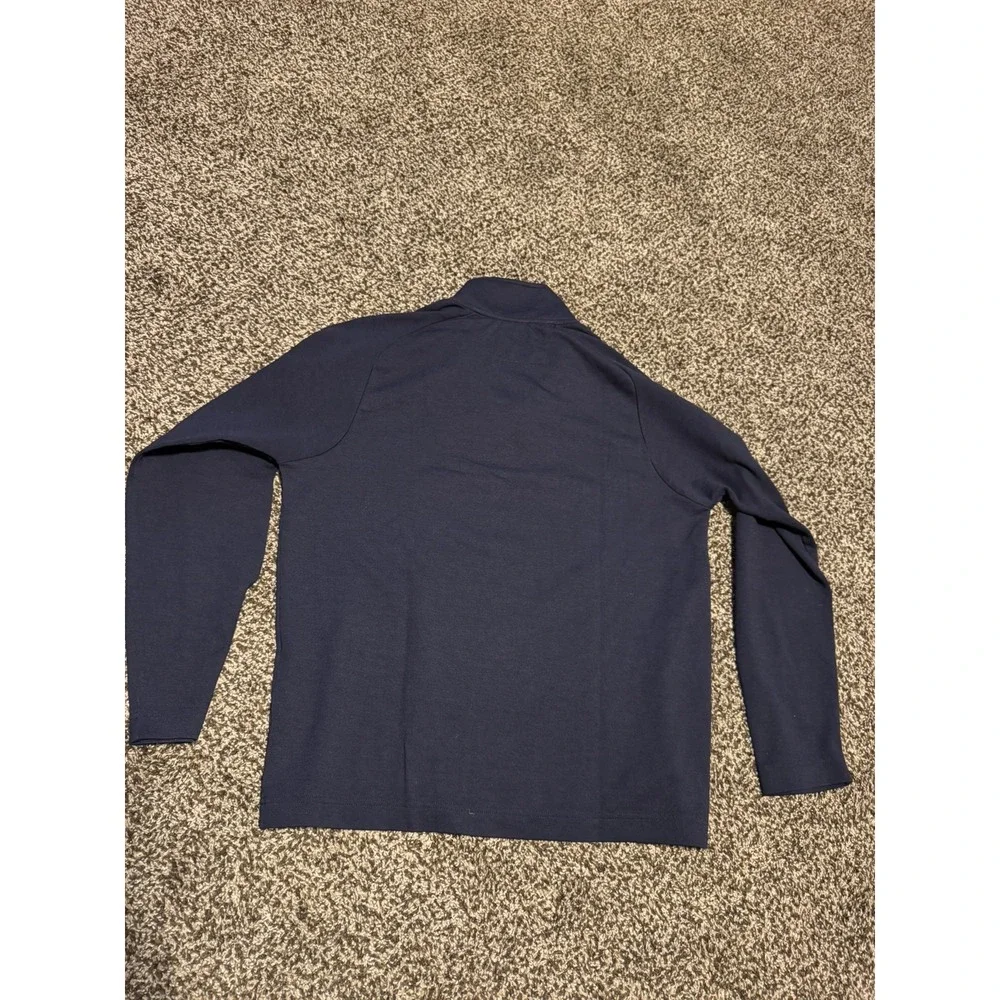 Half Zip Banana Republic long Sleeve Shirts Sweater Men's Large Blue